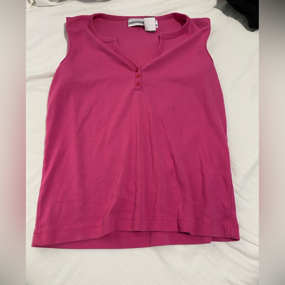 Vintage pink sleeveless tennis top